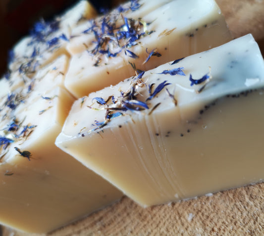 Rosemary, patchouli & may chang Cold Process Handmade Soap. Organic vegan solid bar. Fair Trade. Plastic and palm oil free. Samhein inspired