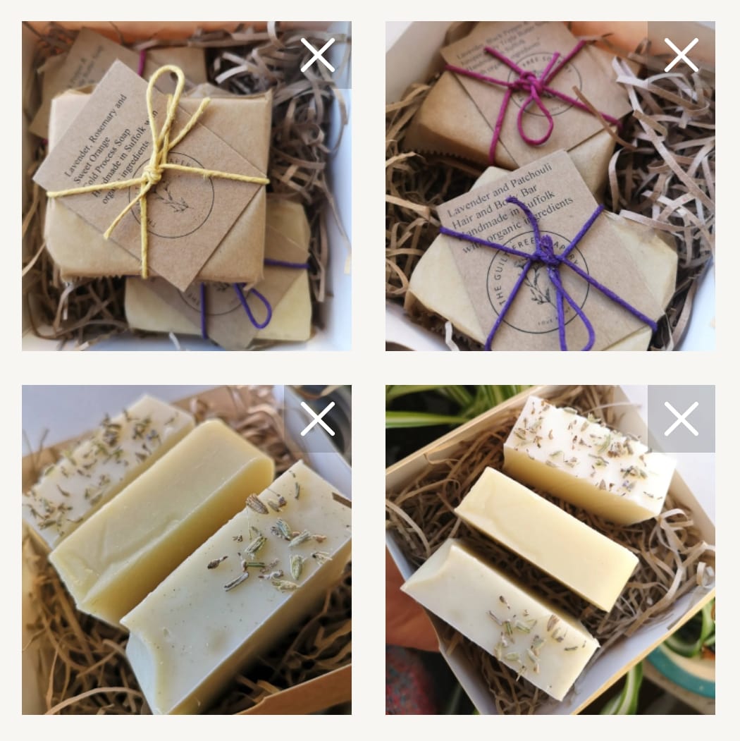 Soap Gift Set * Lavender Lovers * With patchouli, black pepper, juniper berry, rosemary and orange. Handmade soap. Gift wrapped and Boxed.