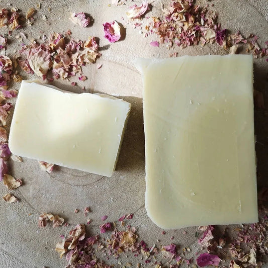 Aloe Vera & Rose Infusion 100% olive oil castile soap. Organic and bird friendly. Handmade Cold process solid bar. No fragrance. Choose your size. Sensitive bar.