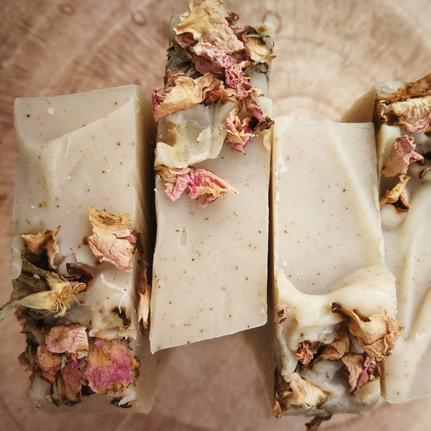 Frankincense, Patchouli and Geranium with sage and sweet rose. Handmade natural soap. Organic & vegan cold process solid bar. Zero Waste.
