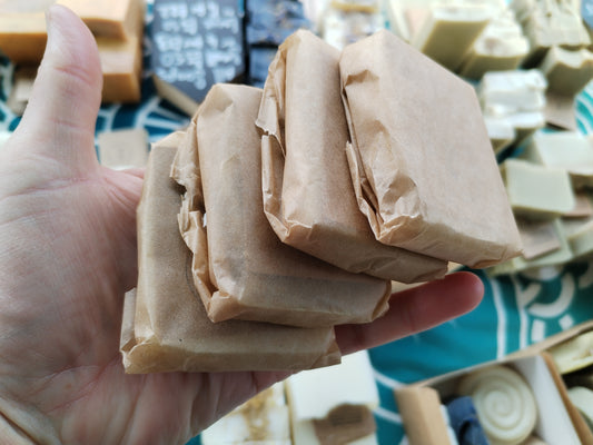 4 surprise samples of soap. Suprise gift. Letterbox gift. Soap minis. 30g+ x4