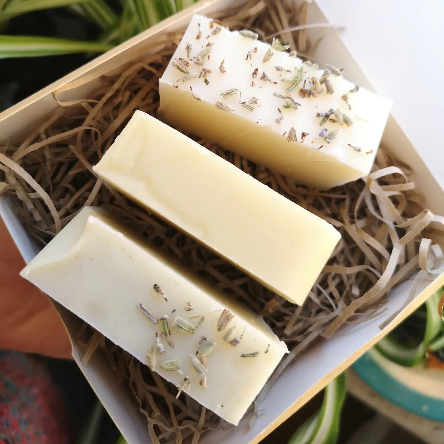 Soap Gift Set * Lavender Lovers * With patchouli, black pepper, juniper berry, rosemary and orange. Handmade soap. Gift wrapped and Boxed.