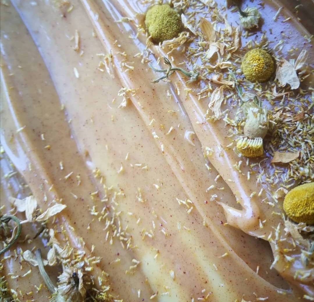 Frankincense, sweet orange + grapefruit cold processed natural soap. Handmade Organic Vegan Palm oil + plastic free Cold process luxury bar